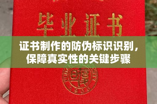 殷都证书制作的防伪标识识别，保障真实性的关键步骤